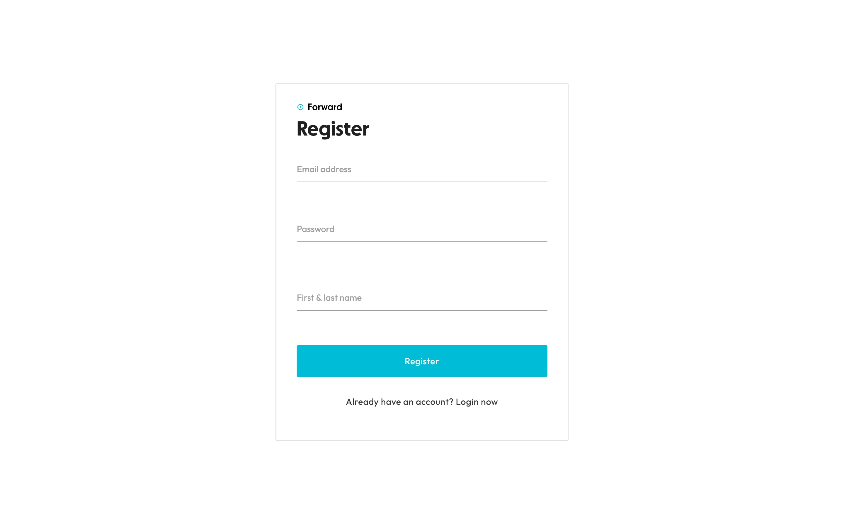 screenshot of the home page