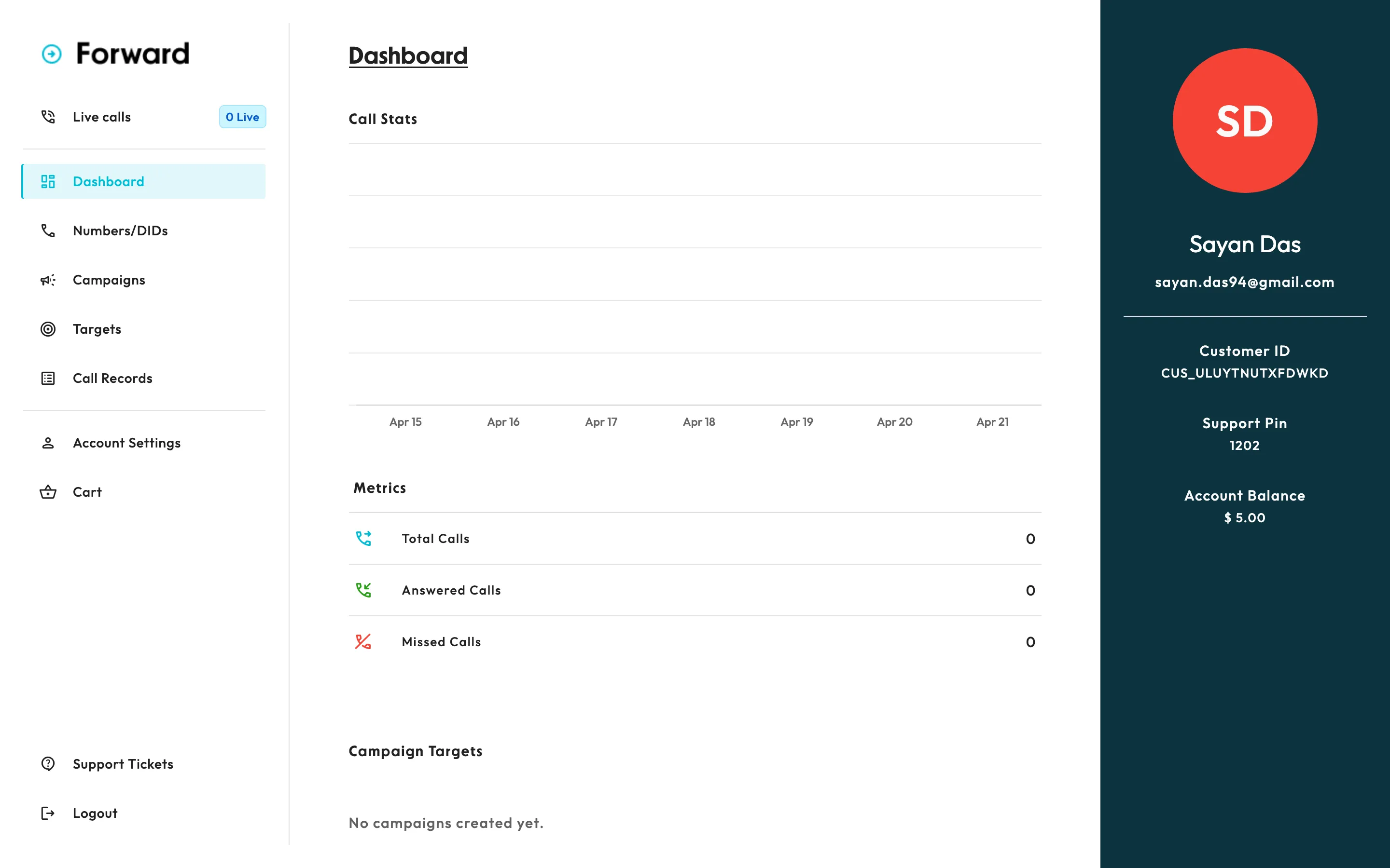 screenshot of the home page